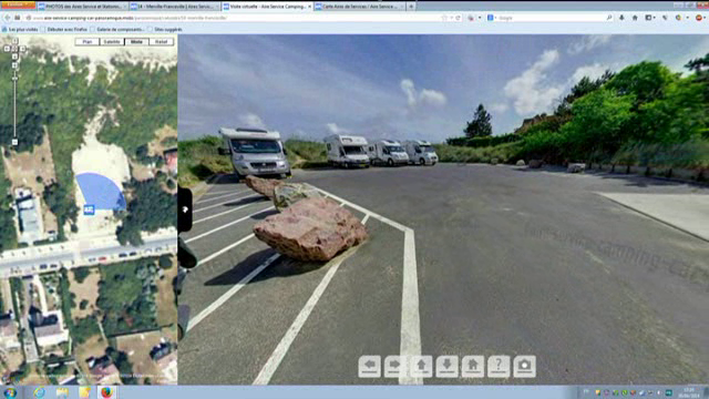 A l&#039;instar de Google Map et son module Street view, il est possible de visualiser le site à 360 degrés